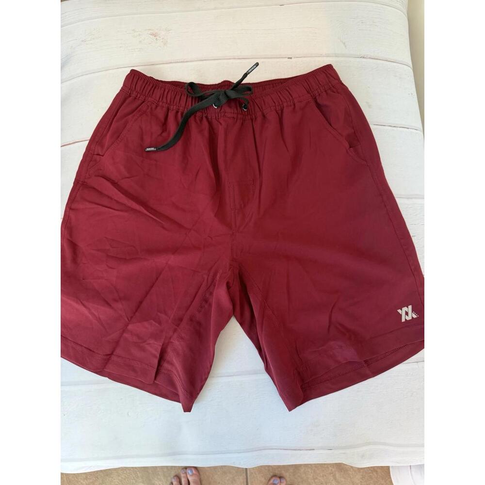 Dixxon Flannel Co The Brad Maroon Shorts Lined Athletic - M